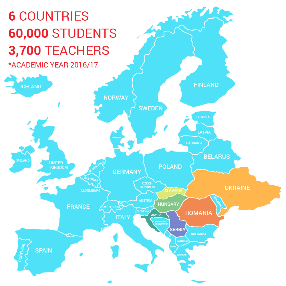 Happiness Lessons in 6 Countries for 60,000 Students in the Academic Year of 2016/17