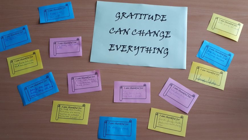 Vďačnosť dokáže zmeniť všetko /  Gratitude can change everything